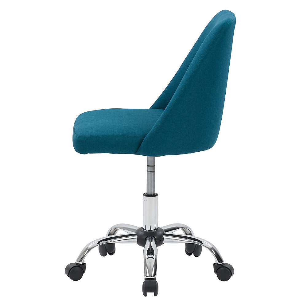 CorLiving - Marlowe Upholstered Armless Task Chair - Dark Blue_4