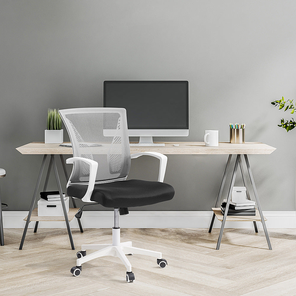 CorLiving - Workspace Ergonomic Mesh Back Office Chair - Grey and White_8