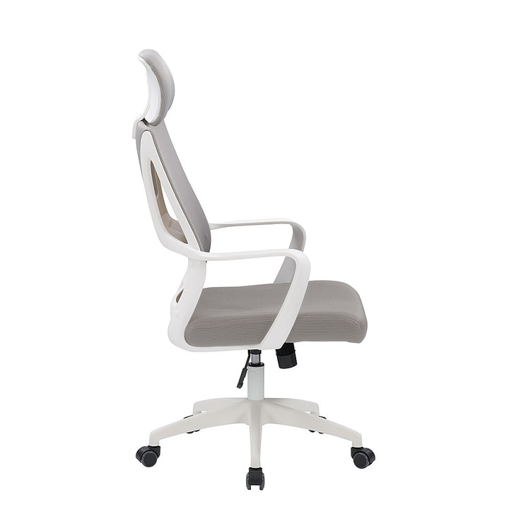 CorLiving - Workspace Mesh Back Office Chair - Grey and White_3