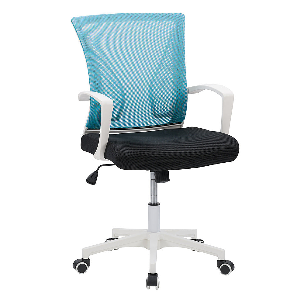 CorLiving - Workspace Ergonomic Mesh Back Office Chair - Teal and White_1