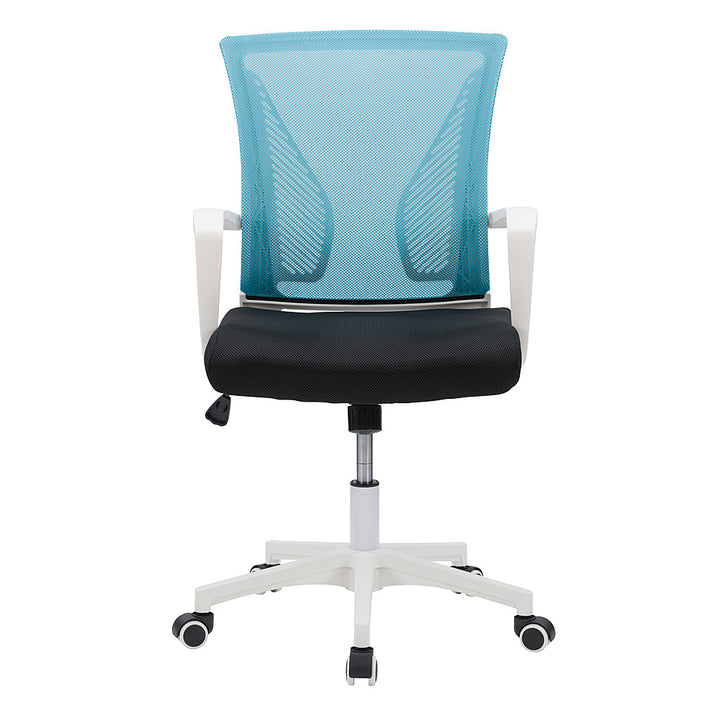 CorLiving - Workspace Ergonomic Mesh Back Office Chair - Teal and White_0