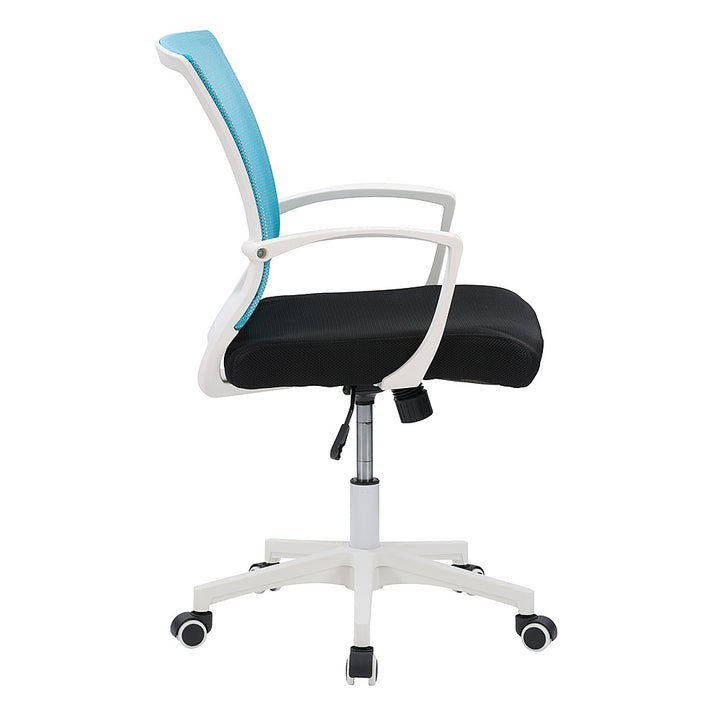 CorLiving - Workspace Ergonomic Mesh Back Office Chair - Teal and White_2