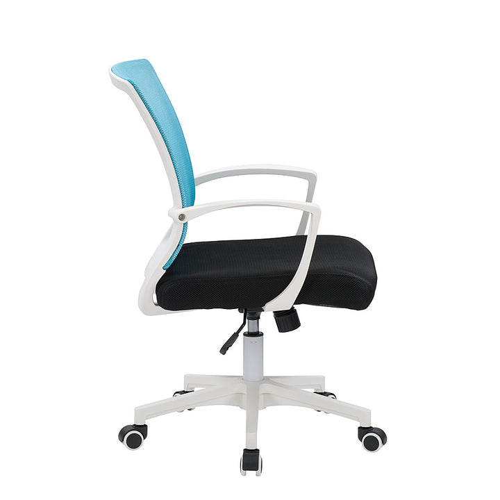 CorLiving - Workspace Ergonomic Mesh Back Office Chair - Teal and White_3