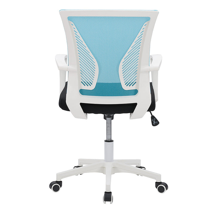 CorLiving - Workspace Ergonomic Mesh Back Office Chair - Teal and White_11