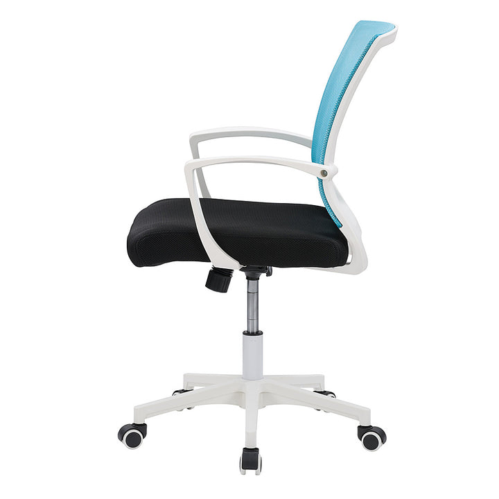 CorLiving - Workspace Ergonomic Mesh Back Office Chair - Teal and White_4