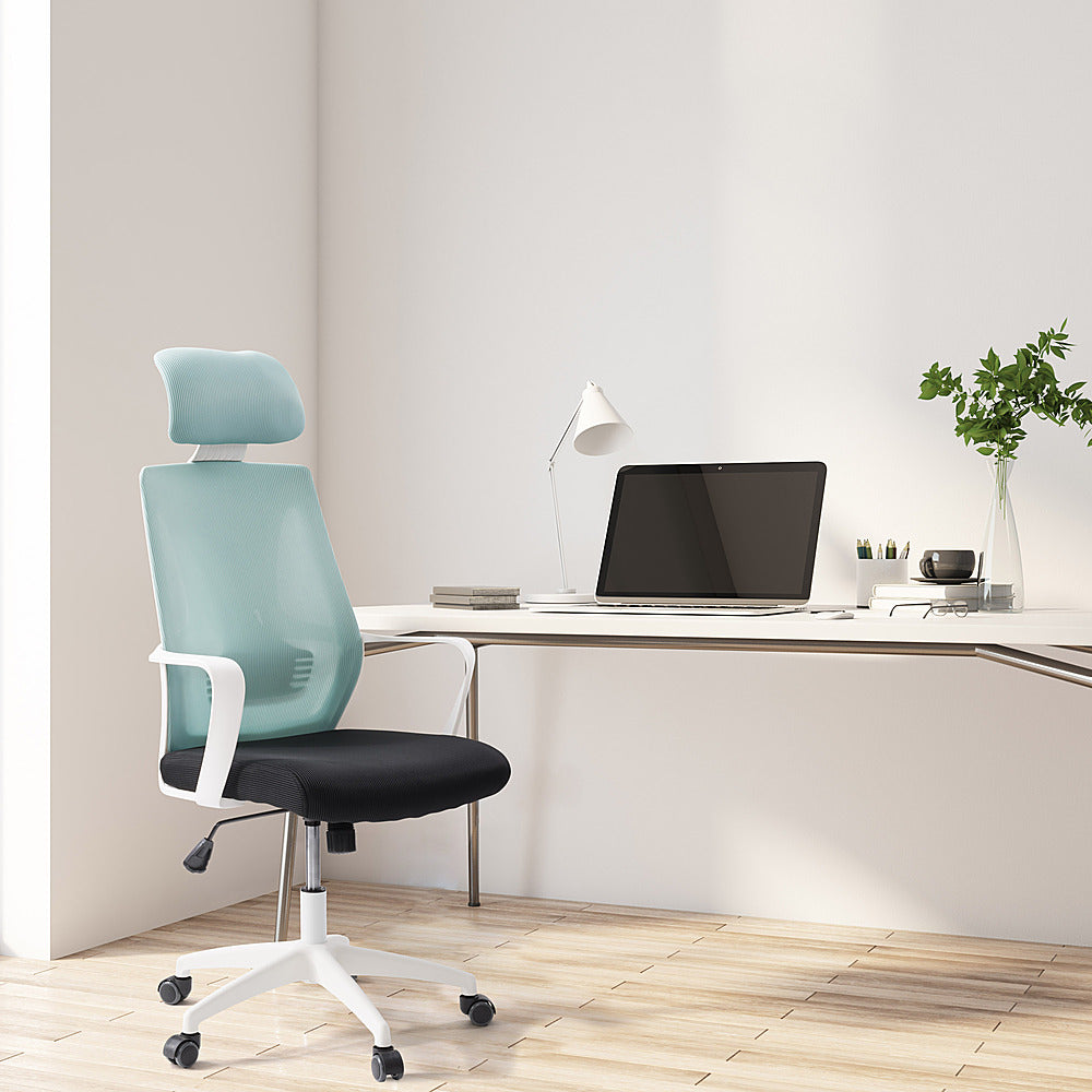 CorLiving - Workspace Mesh Back Office Chair - Teal and Black_11