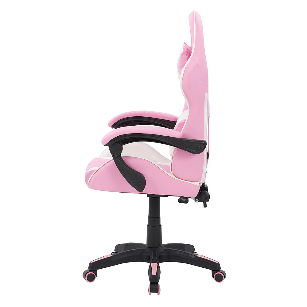 CorLiving - Ravagers Gaming Chair - Pink and White_4