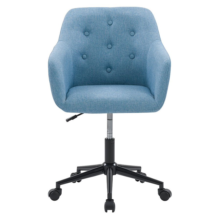 CorLiving - Marlowe Upholstered Button Tufted Task Chair - Light Blue_0