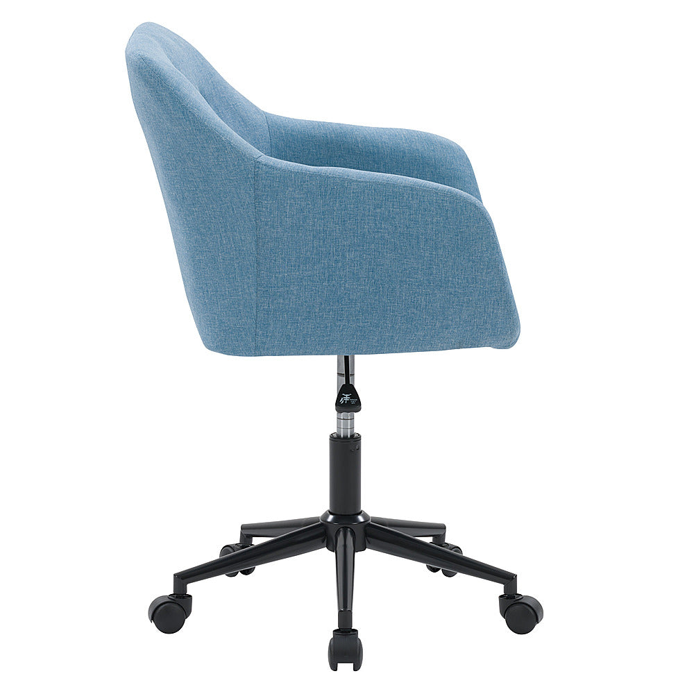 CorLiving - Marlowe Upholstered Button Tufted Task Chair - Light Blue_2