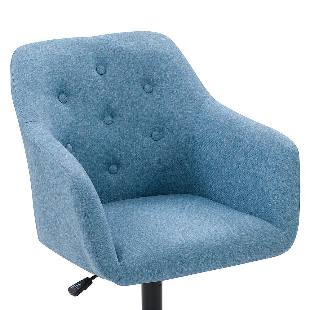 CorLiving - Marlowe Upholstered Button Tufted Task Chair - Light Blue_6