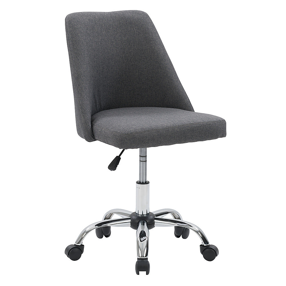 CorLiving - Marlowe Upholstered Armless Task Chair - Dark Grey_1