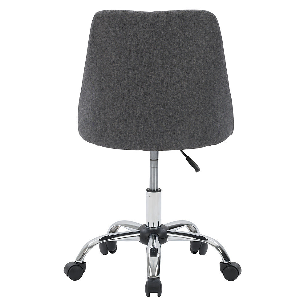 CorLiving - Marlowe Upholstered Armless Task Chair - Dark Grey_11