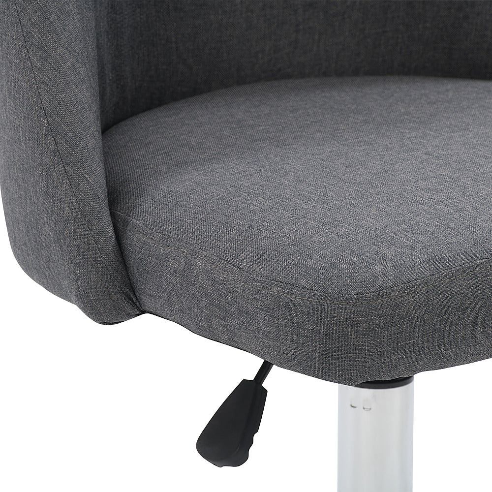 CorLiving - Marlowe Upholstered Armless Task Chair - Dark Grey_7