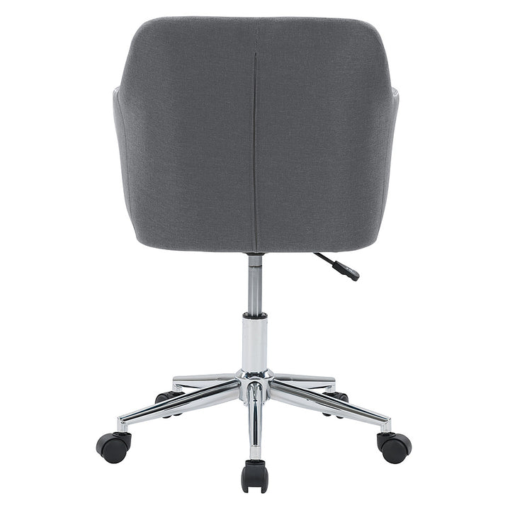 CorLiving - Marlowe Upholstered Chrome Base Task Chair - Grey_11