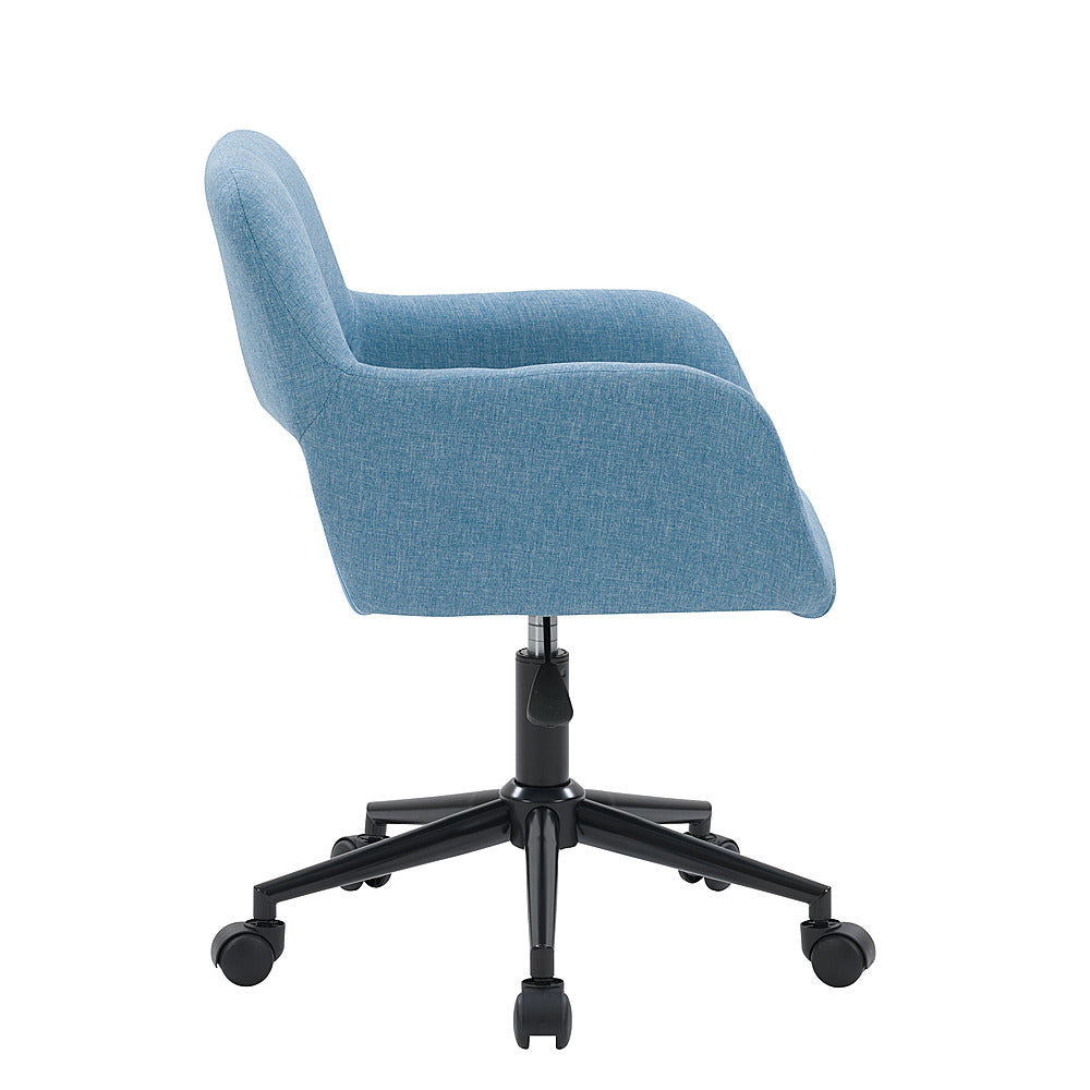 CorLiving - Marlowe Upholstered Task Chair - Light Blue_3