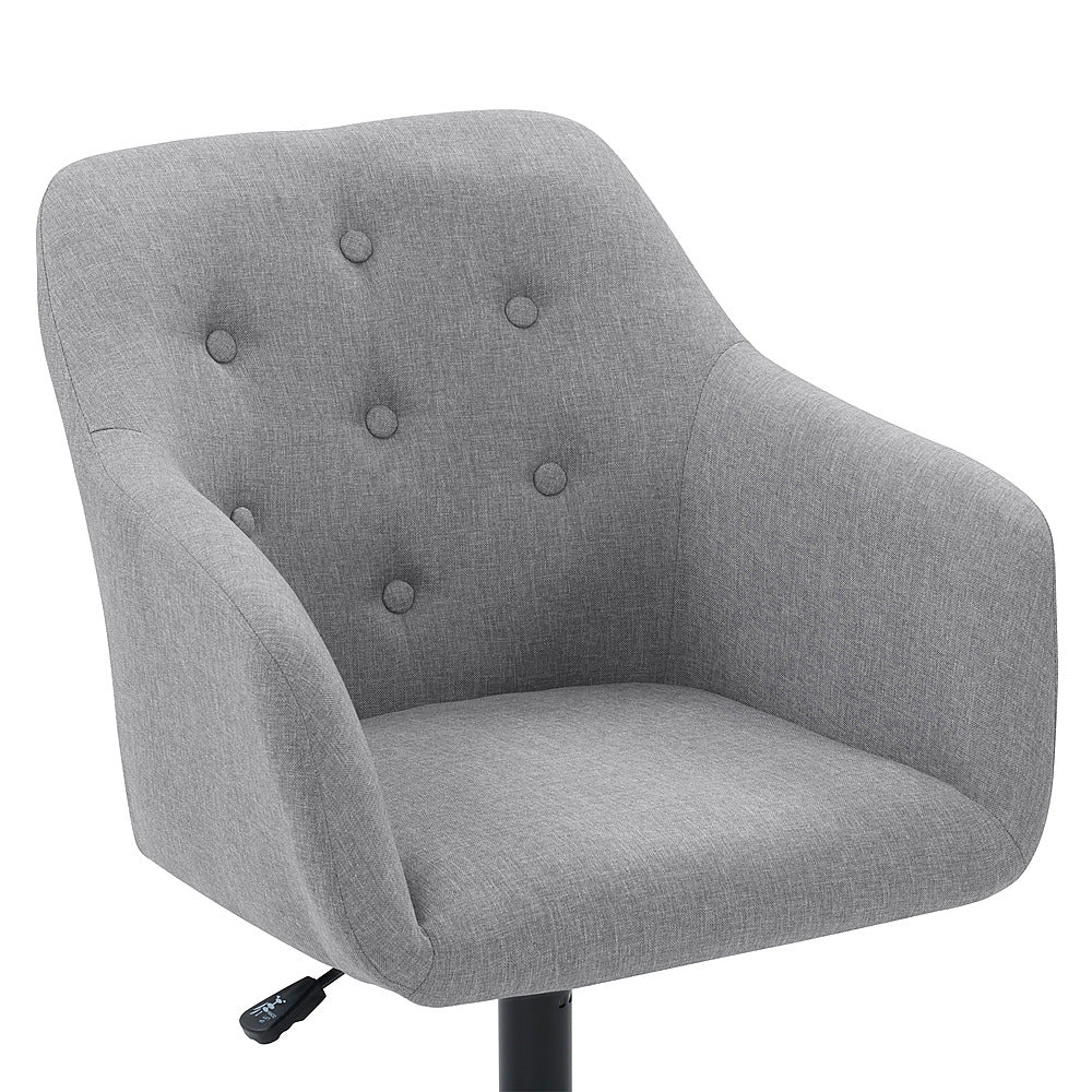 CorLiving - Marlowe Upholstered Button Tufted Task Chair - Light Grey_7
