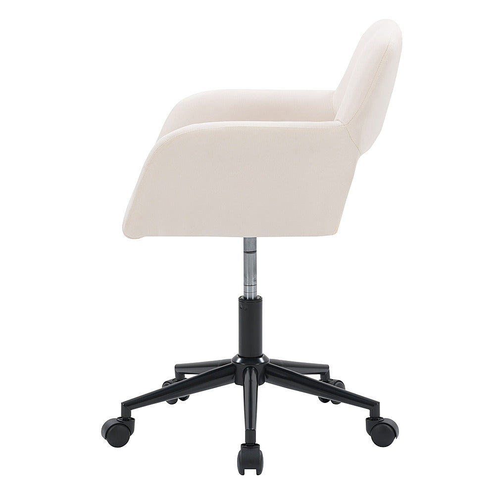 CorLiving - Marlowe Upholstered Task Chair - Off White_4