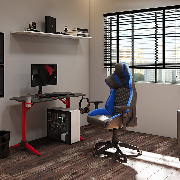 CorLiving - Nightshade Gaming Chair - Black and Blue_8