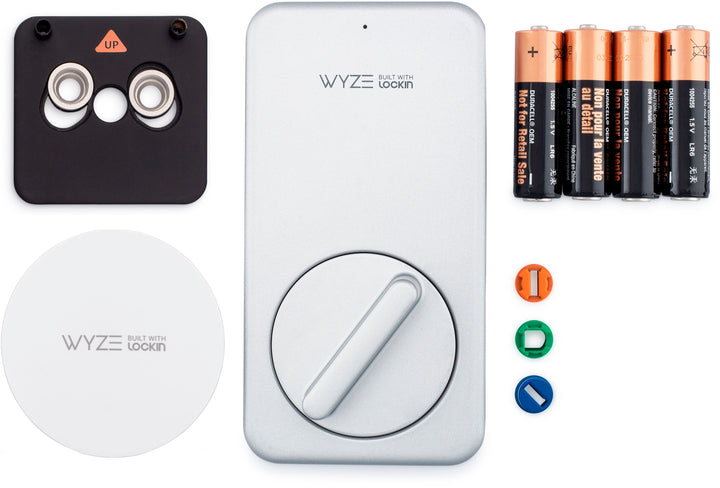 Wyze - Lock Smart Lock Wi-Fi Retrofit Deadbolt with App/Keypad/Voice Assistant Access - Silver_4