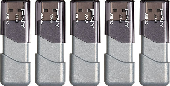 PNY - Turbo Attaché 3 32GB USB 3.0 Flash Drive, 5-Pack_0