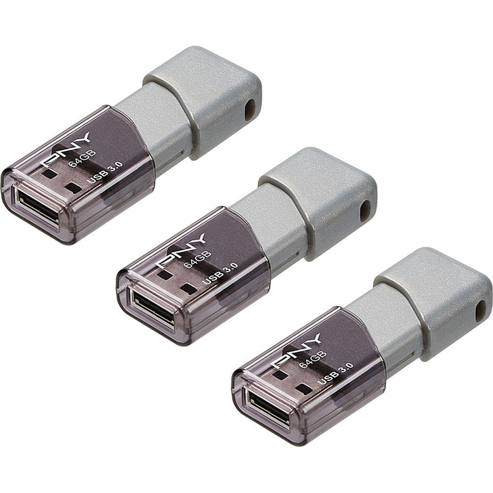 PNY - Turbo Attaché 3 64GB USB 3.0 Flash Drive, 3-Pack_1