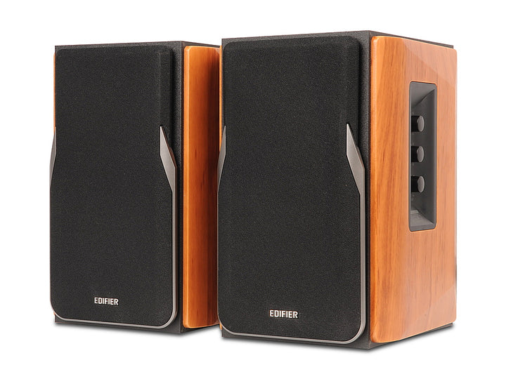 Edifier - R1380DB Active Bookshelf Speakers, Computer Speakers - Bluetooth and Optical Input - 2.0 Studio Monitor Speaker - Brown_8