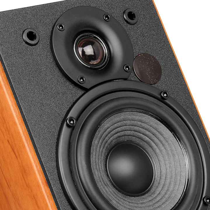 Edifier - R1380DB Active Bookshelf Speakers, Computer Speakers - Bluetooth and Optical Input - 2.0 Studio Monitor Speaker - Brown_4