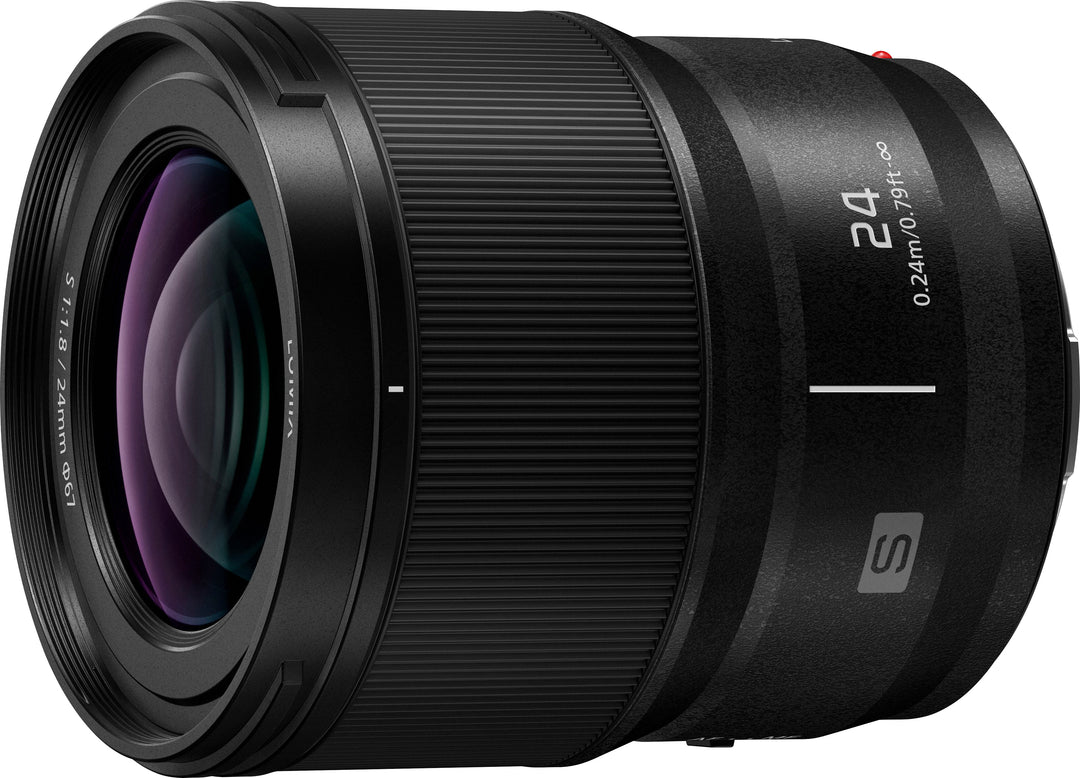 Panasonic - LUMIX S-S24 24mm F1.8 L-Mount Lens for LUMIX S Series Cameras - Black_2