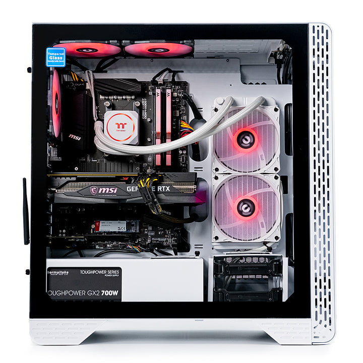 Thermaltake - Glacier 360 Gaming Desktop - AMD Ryzen 5 5600X - 16GB Memory - NVIDIA GeForce RTX 3060 - 1TB NVMe M.2 - White_2