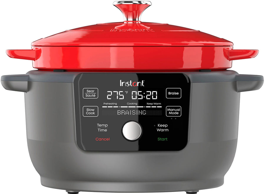Instant Pot - Precision 5-in-1 Electric Dutch Oven - Cast Iron - Red_0