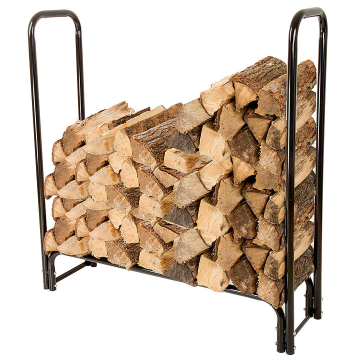 Nature Spring - Adjustable 4-Foot Steel Log Rack - Black_3