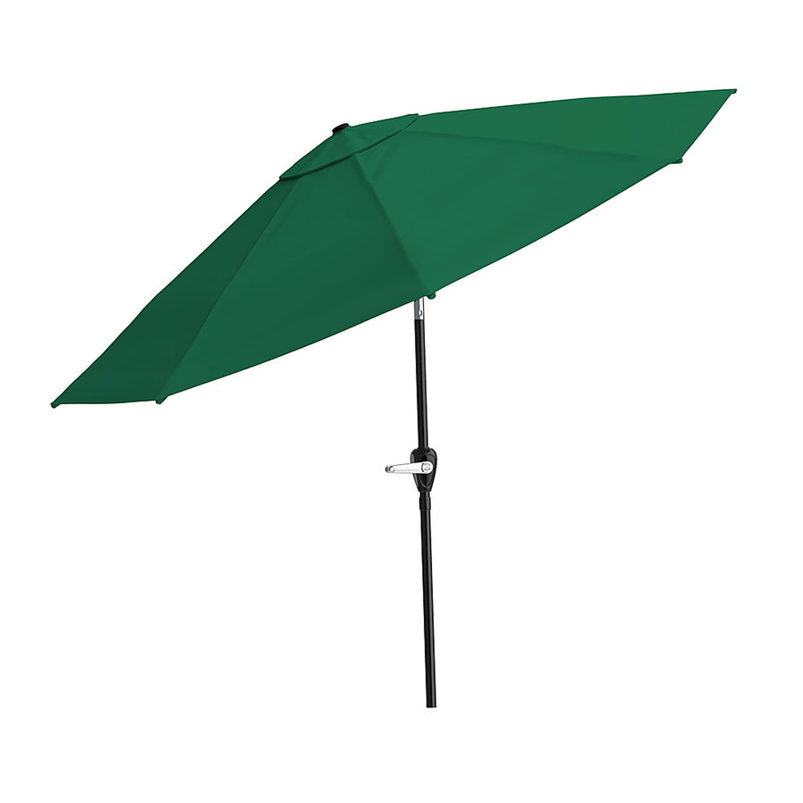 Nature Spring - 10-Foot Patio Half Umbrella with Auto Tilt - Hunter Green_0