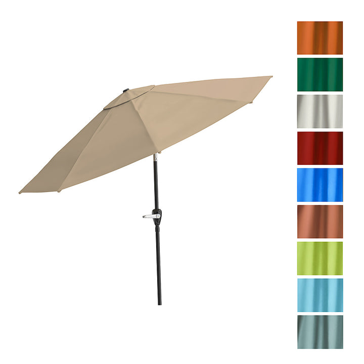 Nature Spring - 10-Foot Patio Umbrella with Auto Tilt - Sand_4