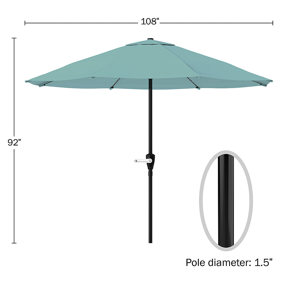 Nature Spring - 9-Foot Easy Crank Patio Umbrella - Dusty Green_6