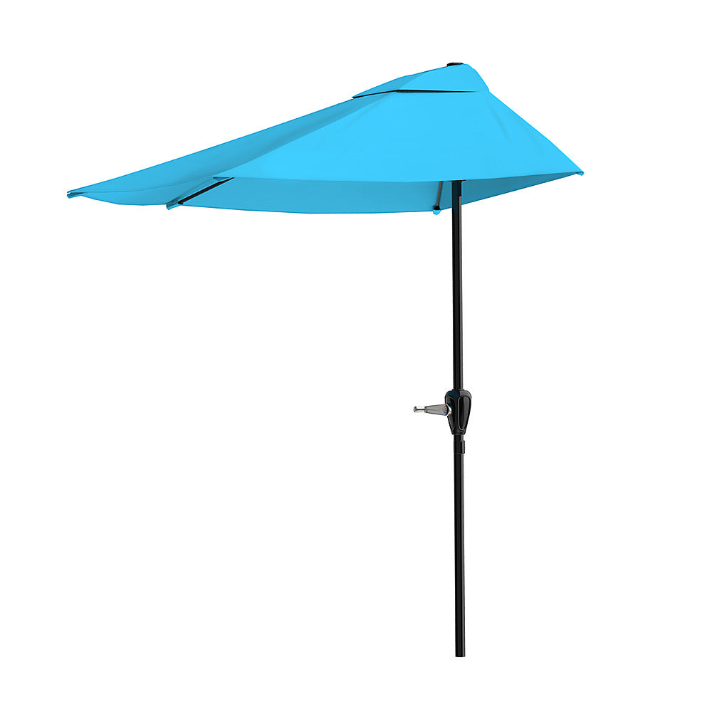 Nature Spring - 9-Foot Half Patio Umbrella - Brilliant Blue_4