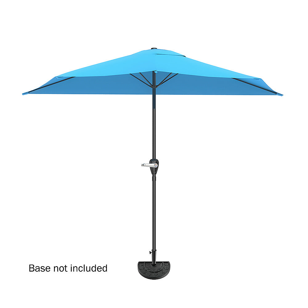 Nature Spring - 9-Foot Half Patio Umbrella - Brilliant Blue_3