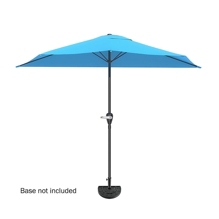 Nature Spring - 9-Foot Half Patio Umbrella - Brilliant Blue_3