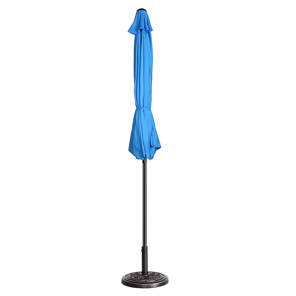 Nature Spring - 9-Foot Patio Umbrella with Push Button Tilt - Blue_2
