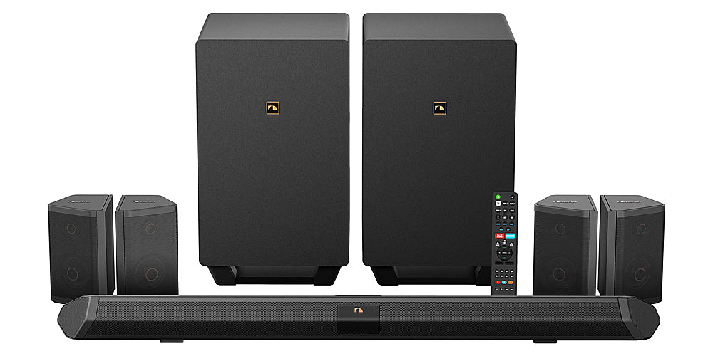 Nakamichi - Shockwafe 9.2.4Ch 1300W Soundbar System with Dual 10” Wireless Subwoofers, Dolby Atmos, eARC and SSE MAX - Black_1