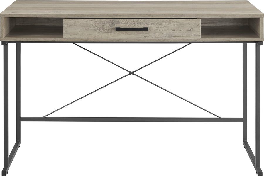 Insignia™ - Computer Desk with Drawer – 47" Wide - Dark Wood_0