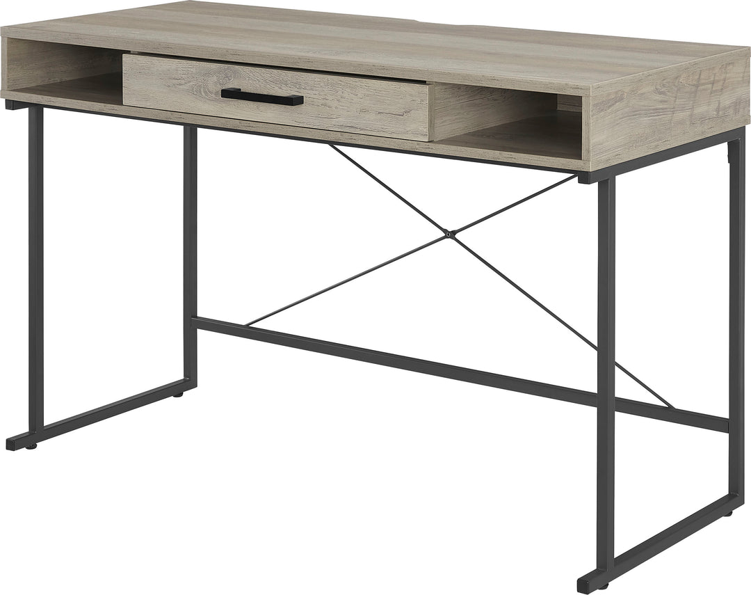 Insignia™ - Computer Desk with Drawer – 47" Wide - Dark Wood_3
