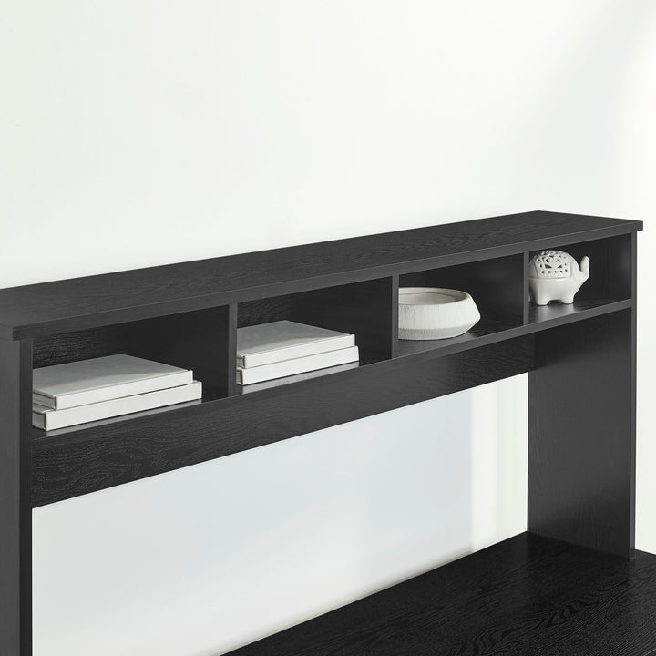 Insignia™ - L-Shaped Computer Desk with Hutch - Black_9