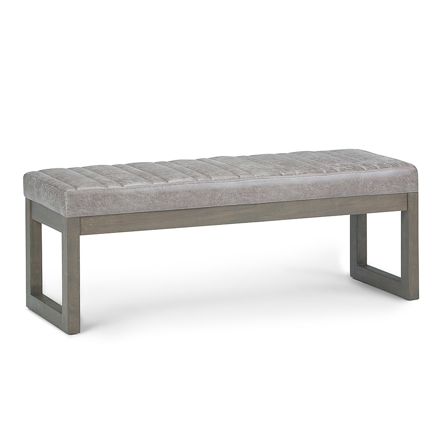 Simpli Home - Casey Ottoman Bench - Distressed Grey Taupe_0