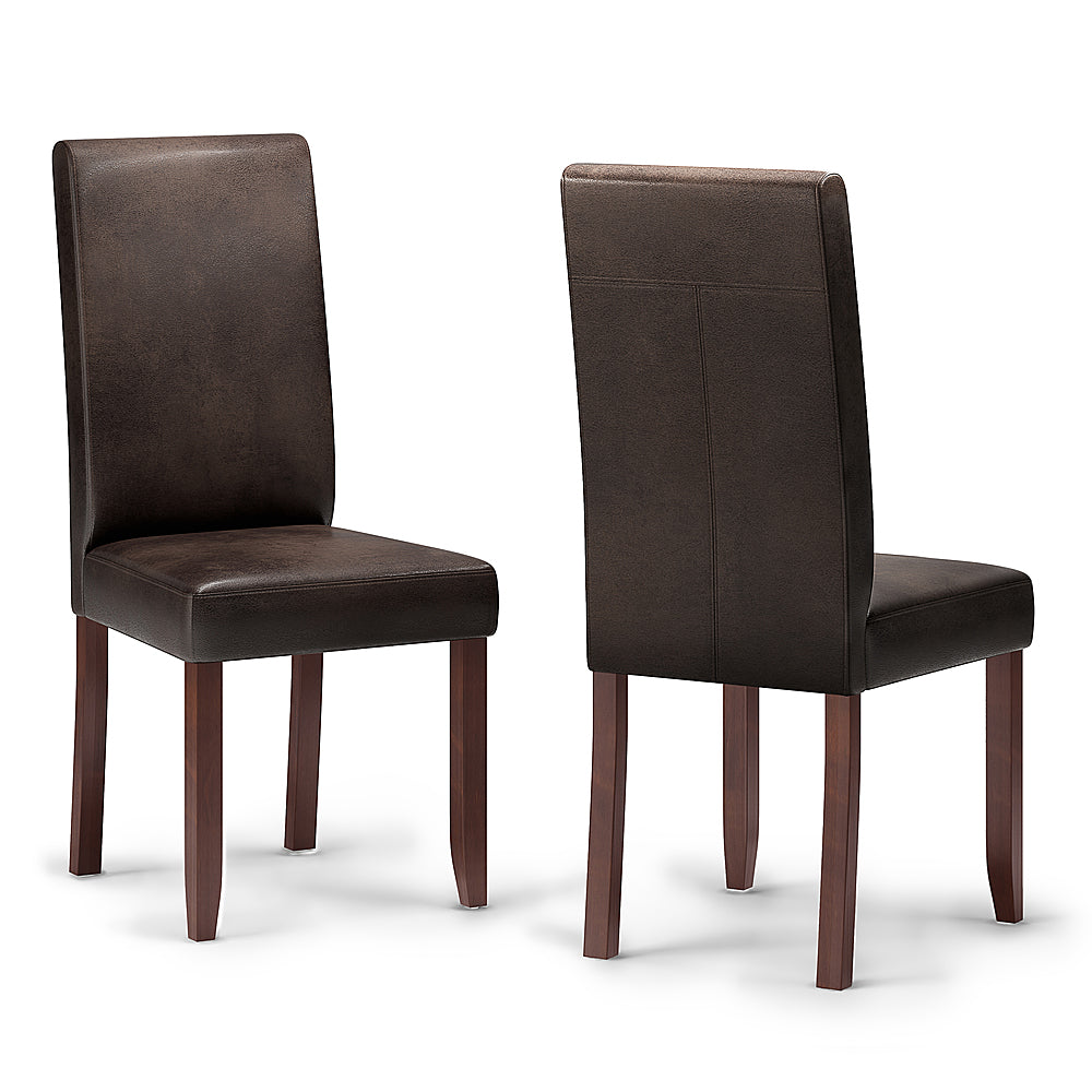 Simpli Home - Acadian Parson Dining Chair (Set of 2) - Distressed Brown_1