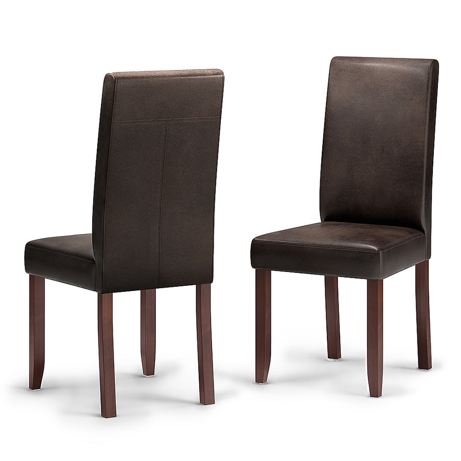 Simpli Home - Acadian Parson Dining Chair (Set of 2) - Distressed Brown_0