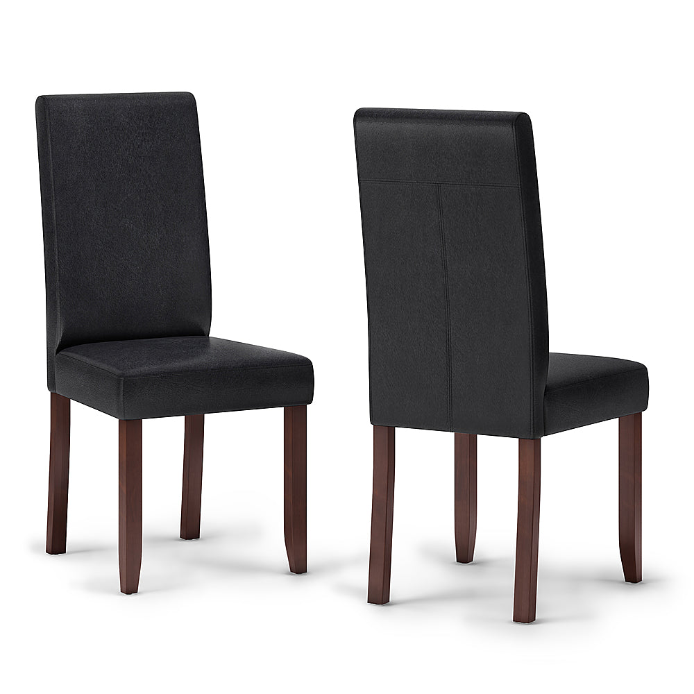 Simpli Home - Acadian Parson Dining Chair (Set of 2) - Distressed Black_1