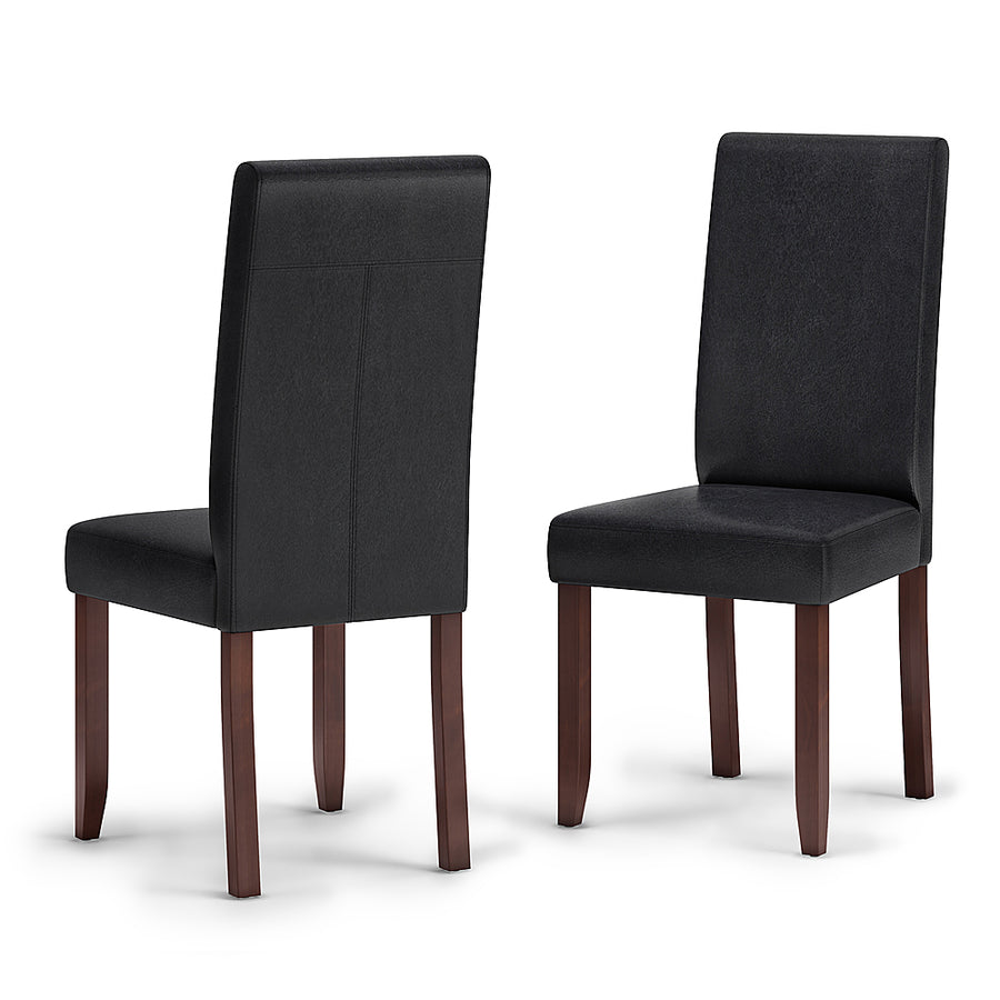 Simpli Home - Acadian Parson Dining Chair (Set of 2) - Distressed Black_0