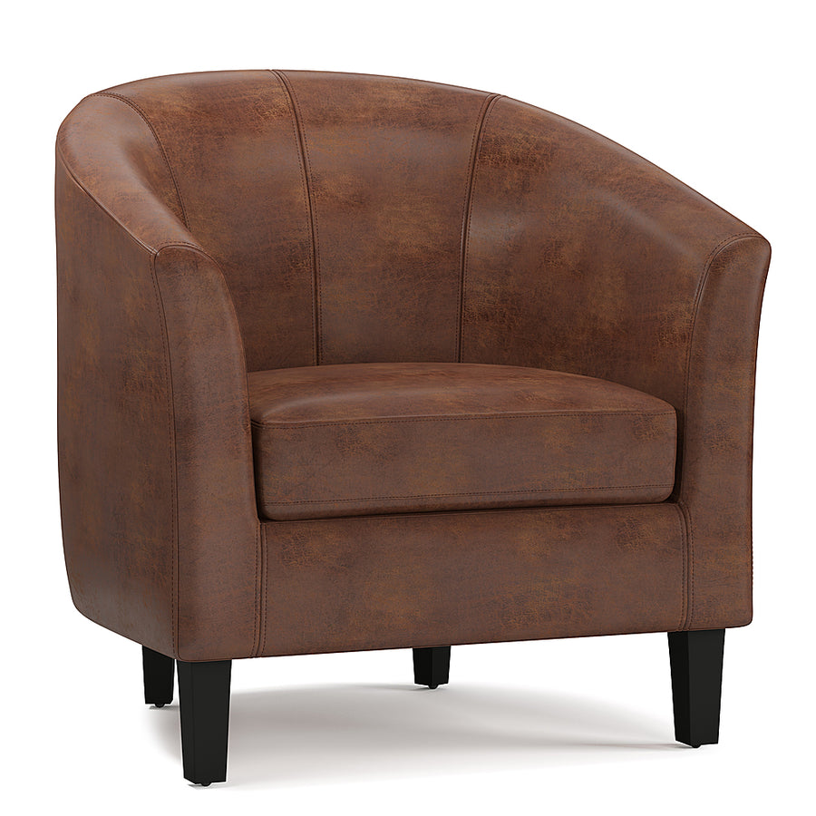 Simpli Home - Austin Tub Chair - Distressed Saddle Brown_0