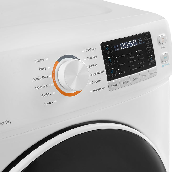 Insignia™ - 8.0 Cu. Ft. Gas Dryer with Steam and Sensor Dry - White_6