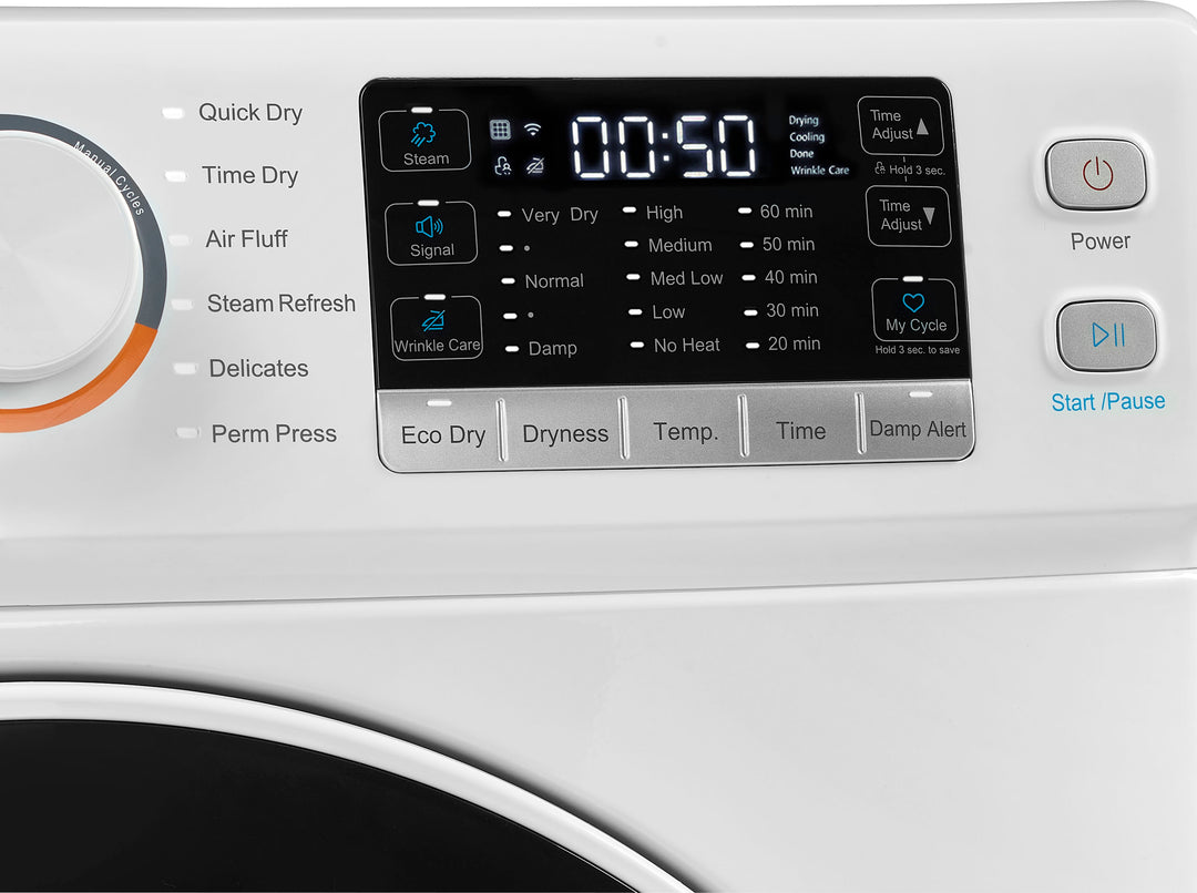 Insignia™ - 8.0 Cu. Ft. Electric Dryer with Steam and Sensor Dry - White_3